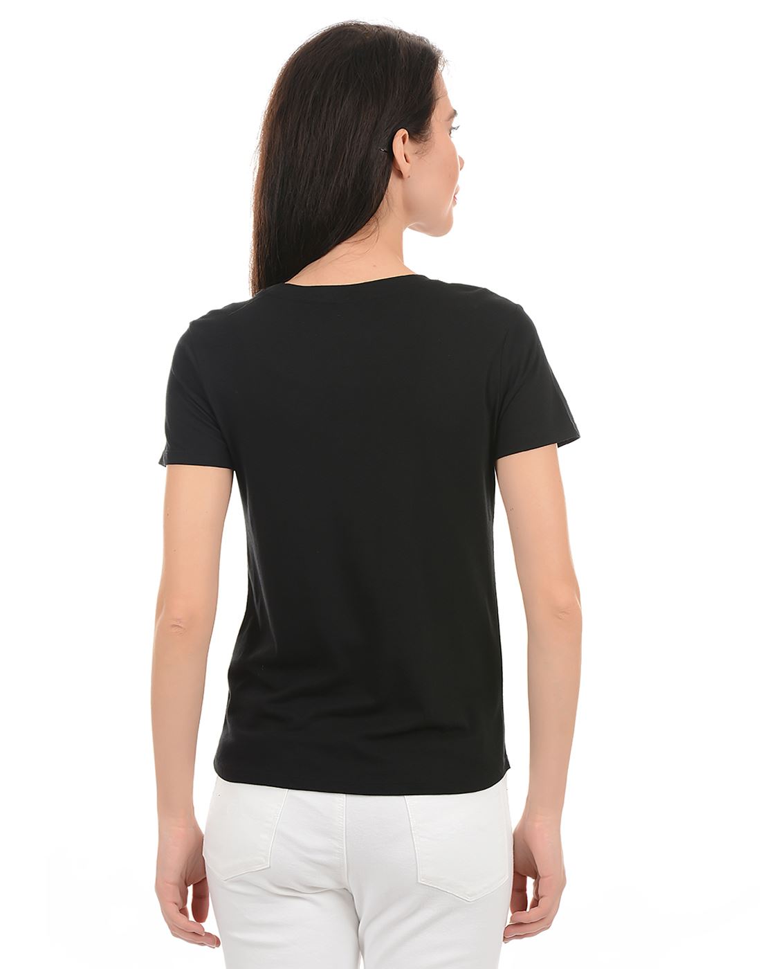 Pepe Jeans Women Casual Wear Black T-Shirt